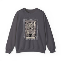 Load image into Gallery viewer, The Devil Tarot Card Unisex Crewneck Sweatshirt- Great for Halloween or Tarot Boho Gothic Parties
