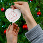 Love, Peace & Joy Holiday Star Ornament - Ceramic Star with Dove and Peace Design