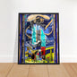 The Magician Tarot Card Museum-Quality Matte Paper Wooden 16"x20" Framed Poster Wall Art Home Decor Gift