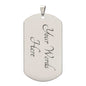 The Star Tarot Card Dogtag Pendant Necklace