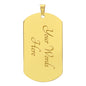 The Empress Tarot Card Dogtag Pendant Necklace