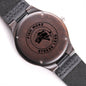 Fish More Stress Less Fisherman's Wood Watch Gift
