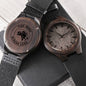 Fish More Stress Less Fisherman's Wood Watch Gift