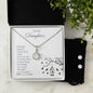 Eternal Hope Necklace + Clear CZ Earrings For Daughter