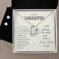 Forever Love Necklace + Clear CZ Earrings For Daughter