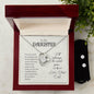 Forever Love Necklace + Clear CZ Earrings For Daughter