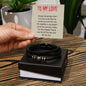 Love You Forever Men's Leather and Steel Bracelet, Gift for him, Gift for Birthday, Christmas,  Valentine's Day or Anniversary