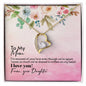 Forever Love Necklace For Mom with On Demand Message Card