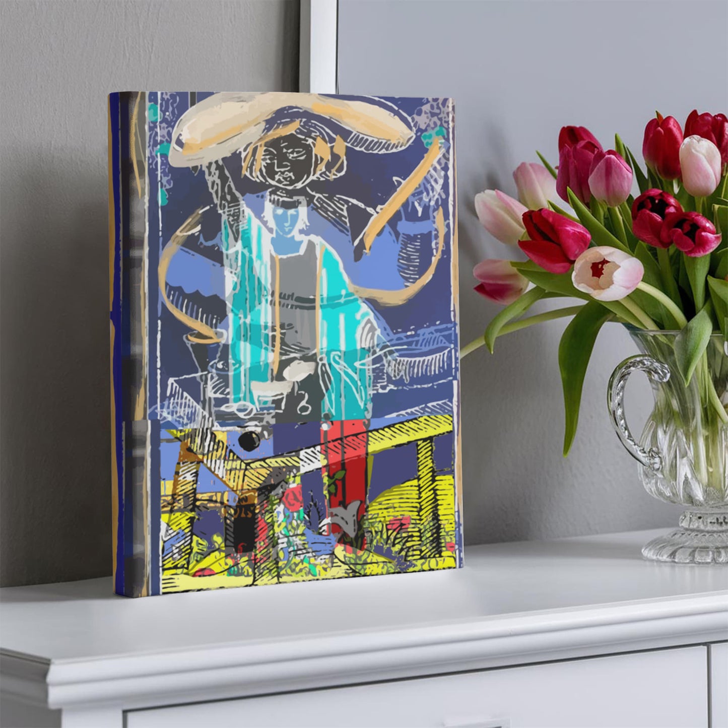 Tarot Magician Card Canvas Print Wall Art