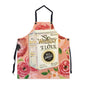 White Lily Flour Kitchen Apron, Gift for Cooks and Bakers, Stylish Details