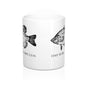 Fish More - Worry Less - White Mug 11oz