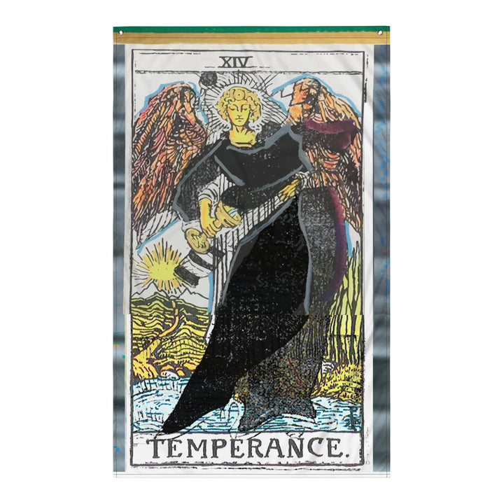 Temperance Tarot Card Banner Flag Wall Art Tapestry