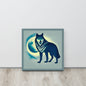 Lone Wolf In Moonlight Canvas Wall Art Print