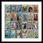 Tarot Grid Square Major Arcana - Framed Print
