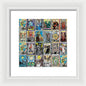 Tarot Grid Square Major Arcana - Framed Print