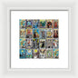 Tarot Grid Square Major Arcana - Framed Print