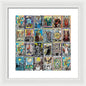 Tarot Grid Square Major Arcana - Framed Print