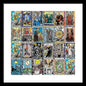 Tarot Grid Square Major Arcana - Framed Print