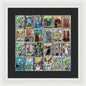 Tarot Grid Square Major Arcana - Framed Print