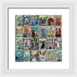 Tarot Grid Square Major Arcana - Framed Print